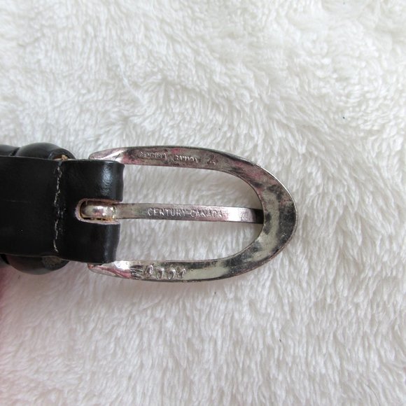 Eddie Bauer Women's Black Leather Belt - Picture 4 of 7